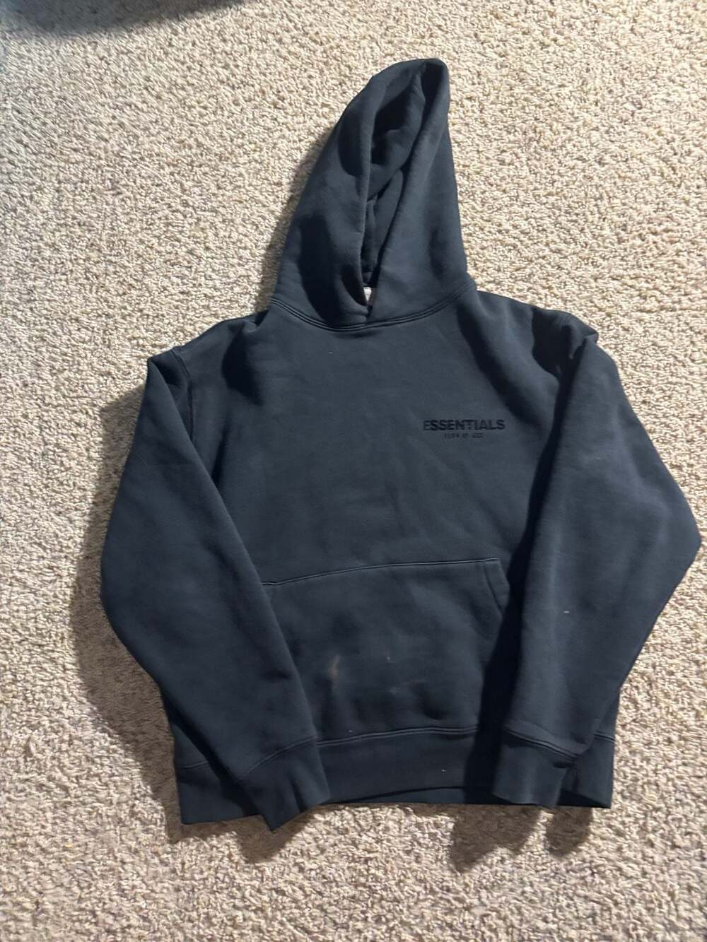 Fear of God Essentials Pullover Hoodie Stretch Limo Black